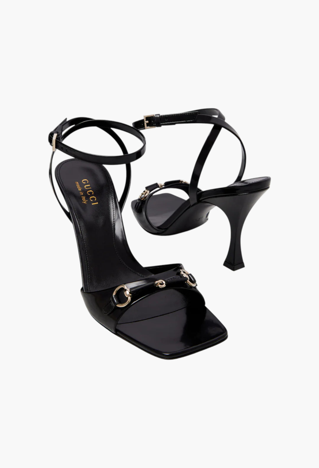 Selene Horsebit patent leather sandals - GLAM MODA