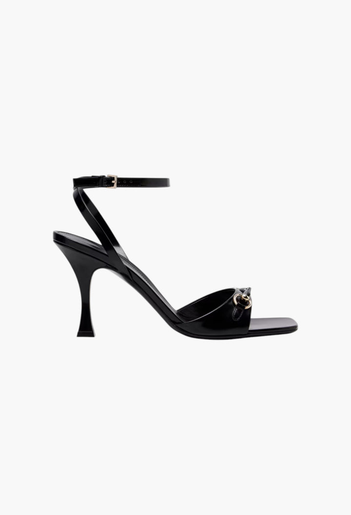 Selene Horsebit patent leather sandals - GLAM MODA