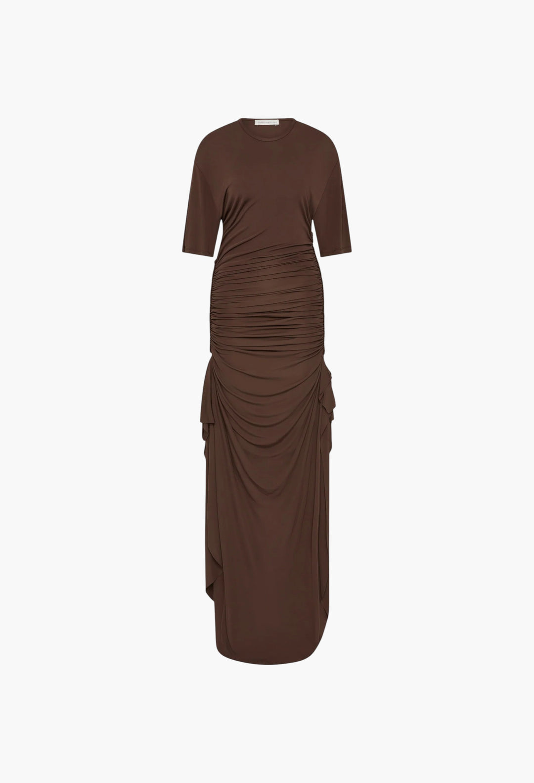 Shibari Jersey Ruche Tee Dress - GLAM MODA