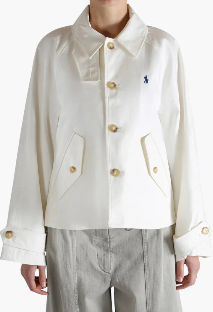 logo-embroidered jacket