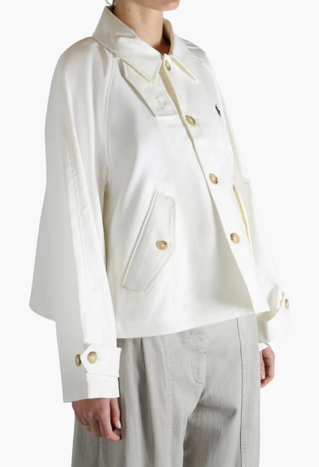 logo-embroidered jacket