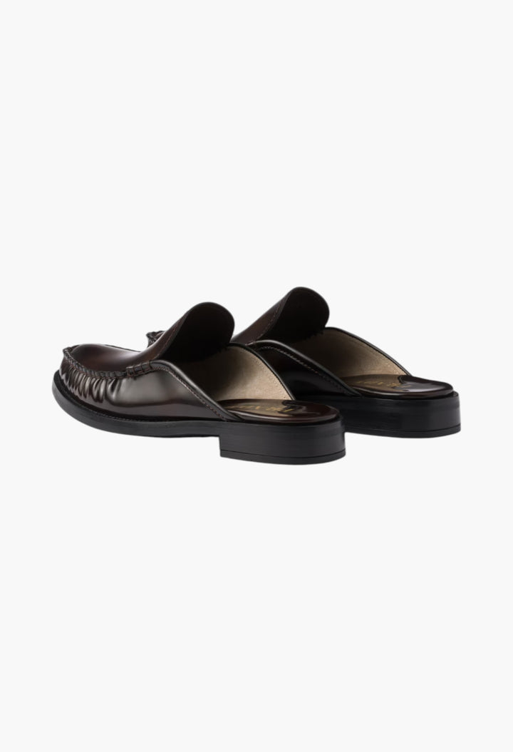 Sienna - Brushed Leather Mules - GLAM MODA