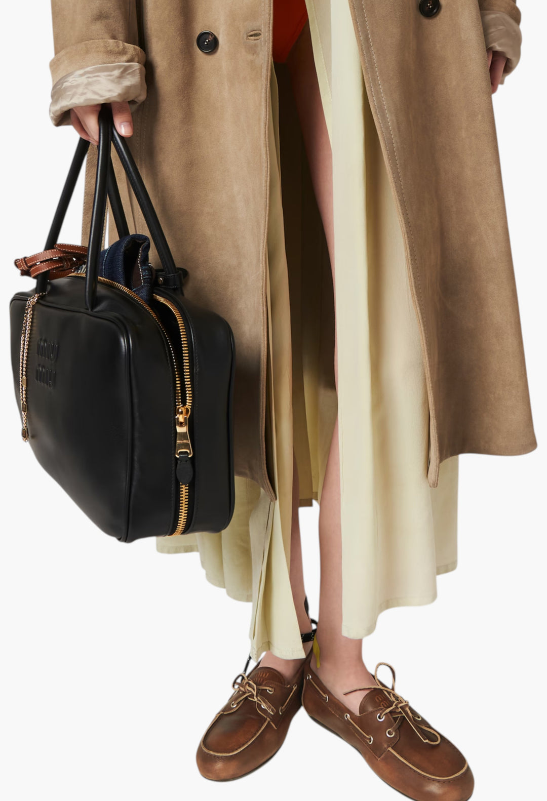 Sienna - Unlined Bleached Leather Boat Shoes - GLAM MODA