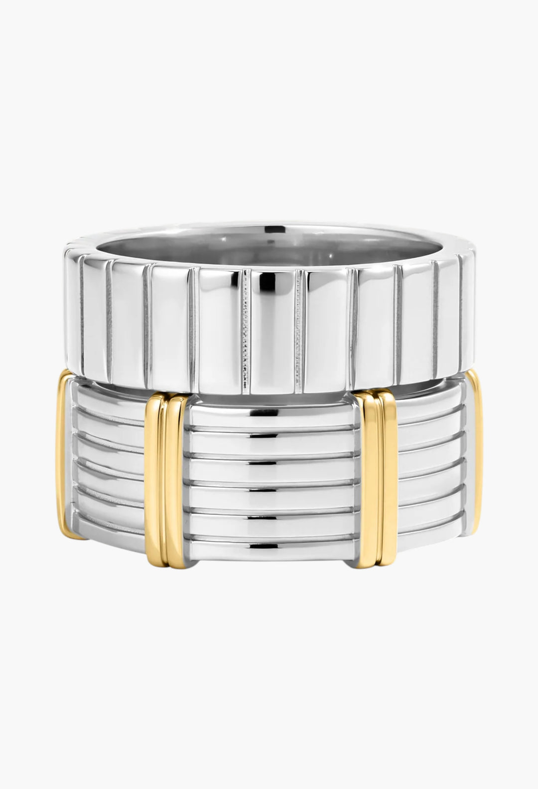 The Luna Bezel Ring Set - GLAM MODA
