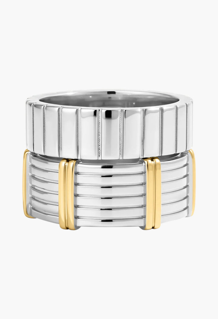 The Luna Bezel Ring Set - GLAM MODA