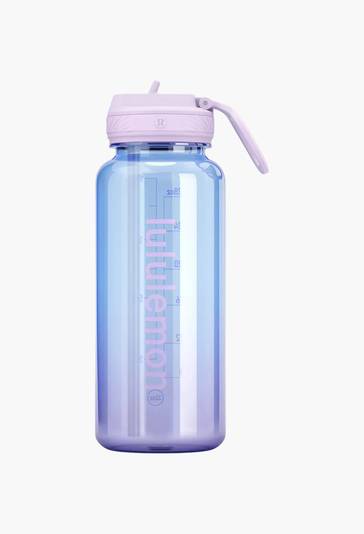 Back to Life Clear Bottle 32oz Straw Lid - GLAM MODA