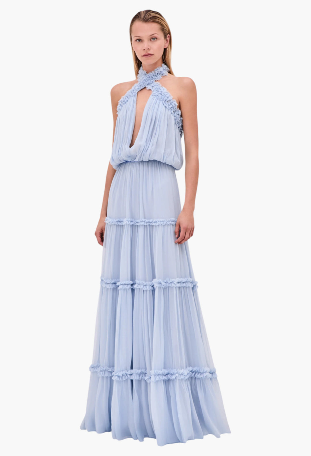 Sky Blue - Izbelle Dress - GLAM MODA