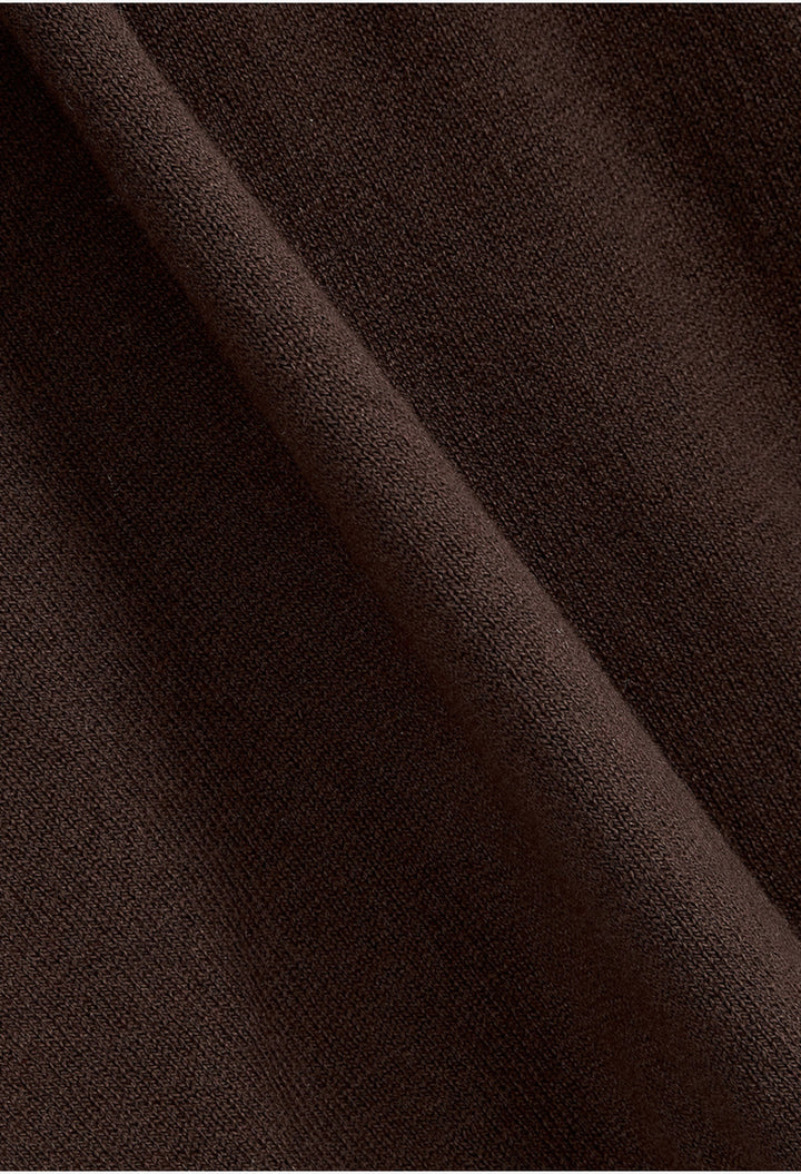 Sleeve Layered Cardigan, Brown - GLAM MODA