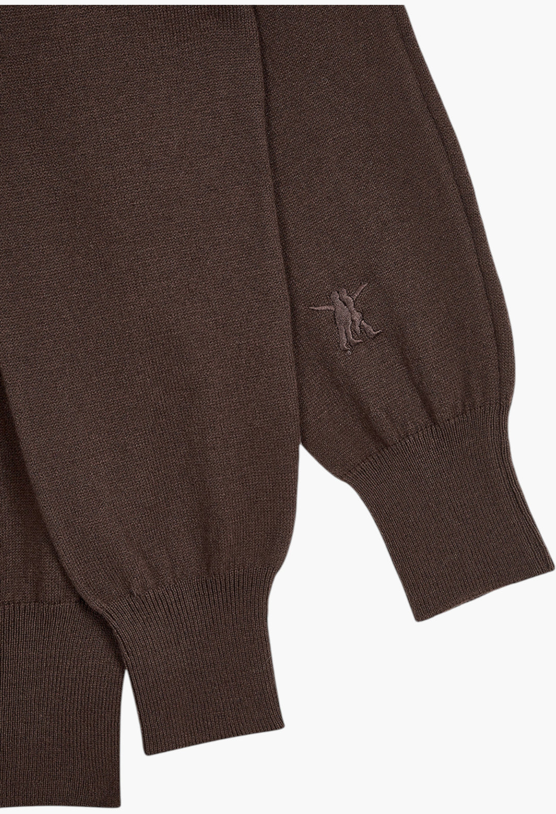 Sleeve Layered Cardigan, Brown - GLAM MODA