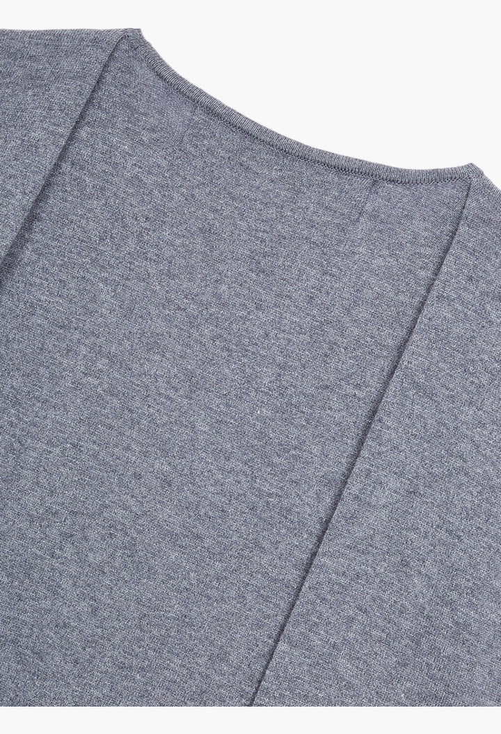 Sleeve Layered Cardigan, Gray - GLAM MODA