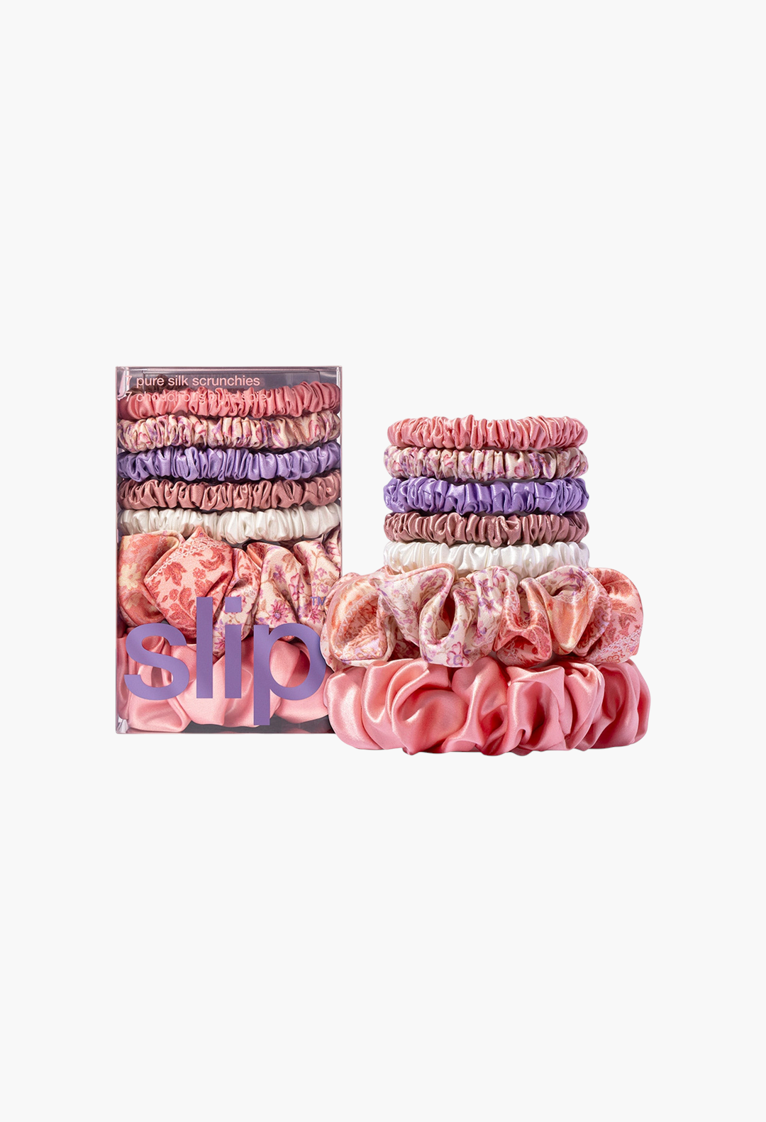 Slip BOTEH SCRUNCHIE- SET OF 7