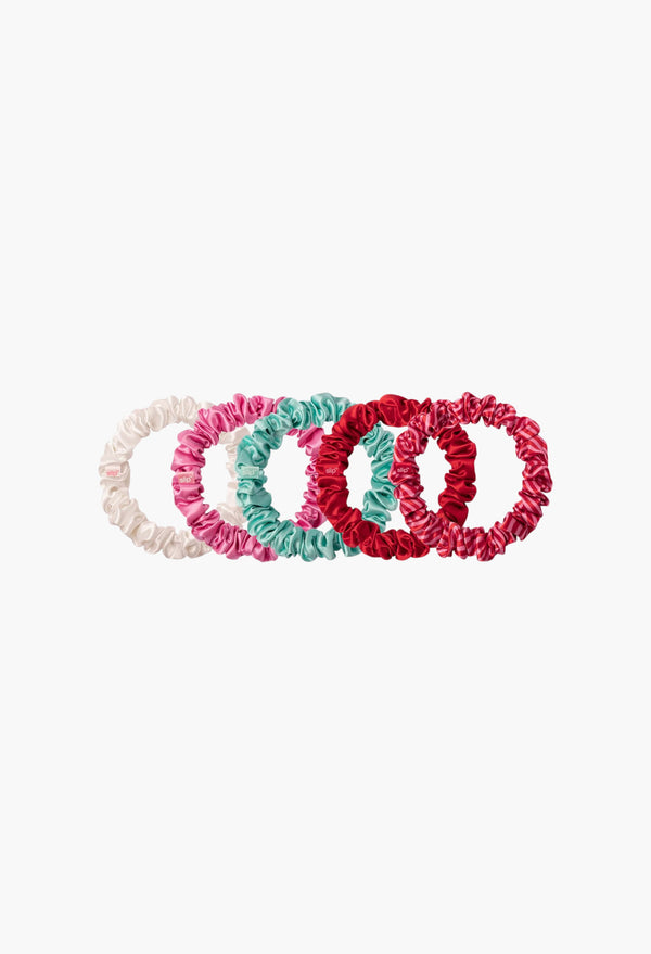 Pure Silk Midi Scrunchies - Gelati