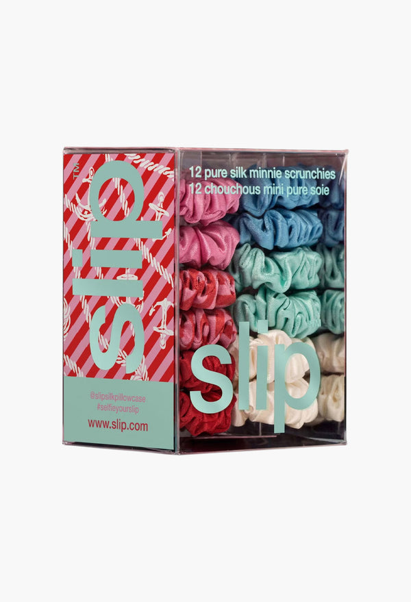 Pure Silk minnie scrunchies - sundown