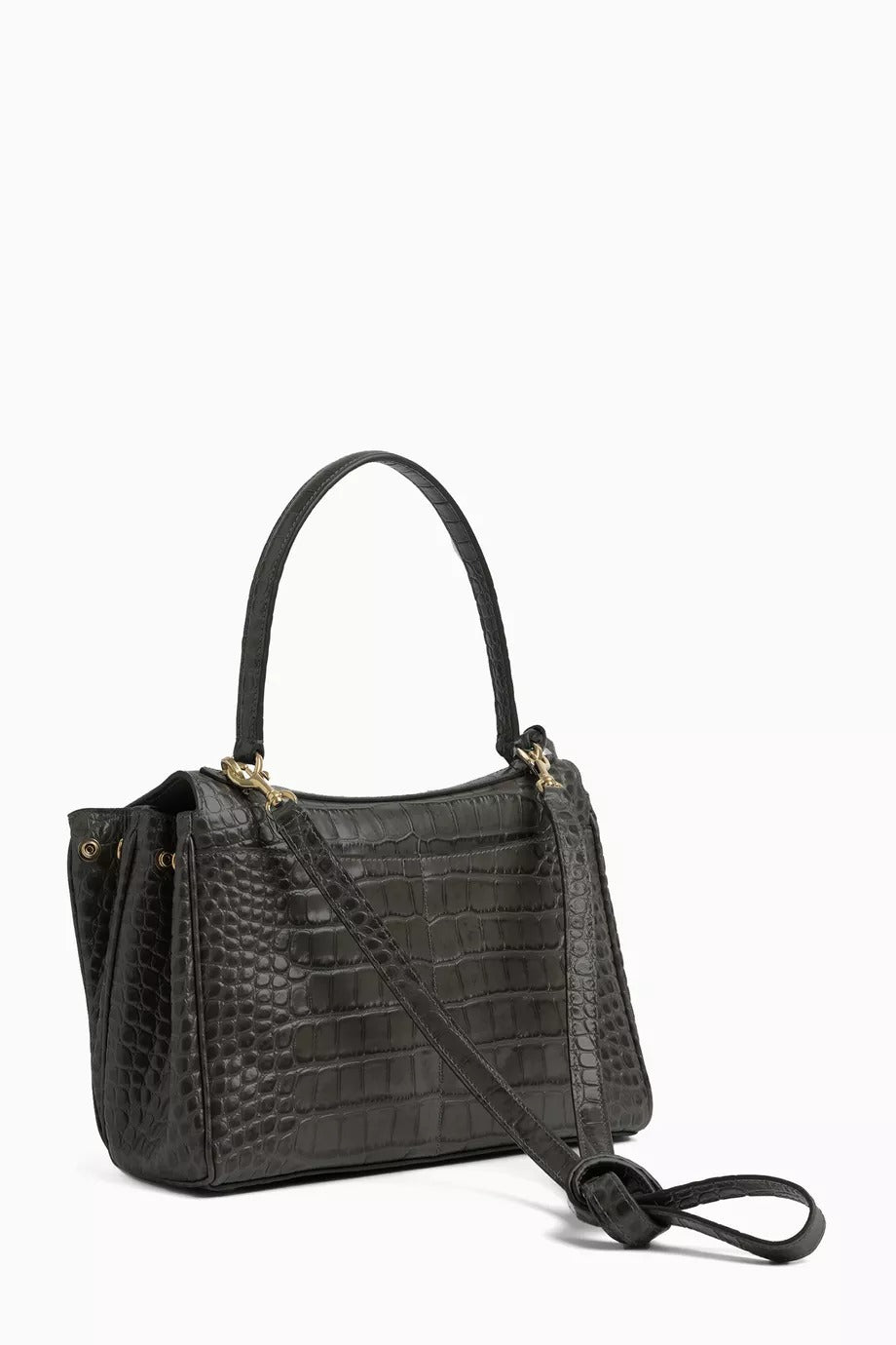 Small Rodeo Handbag in Croc-embossed Calfskin - GLAM MODA