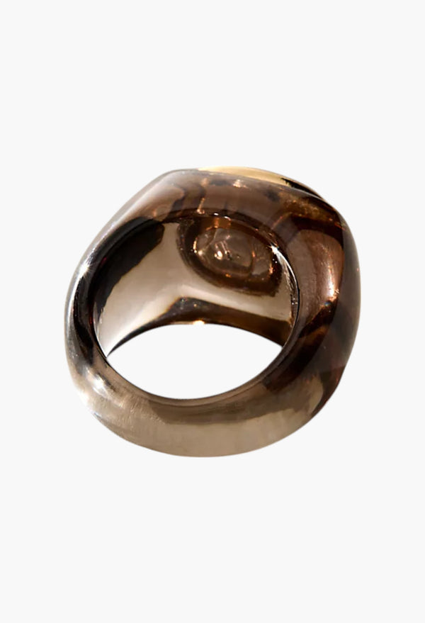Smokey Grey - Studio Resin Ring