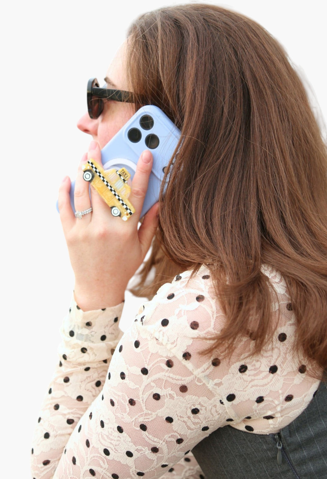 Hand Painted Taxi Phone Grip - GLAM MODA