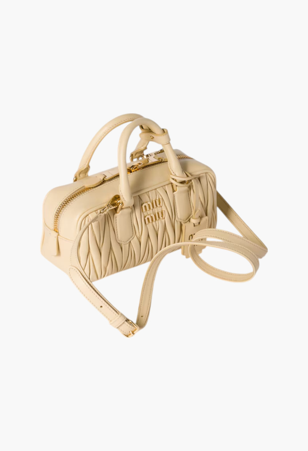 Soy Green - Arcadie Matelassé Nappa Leather Bag - GLAM MODA