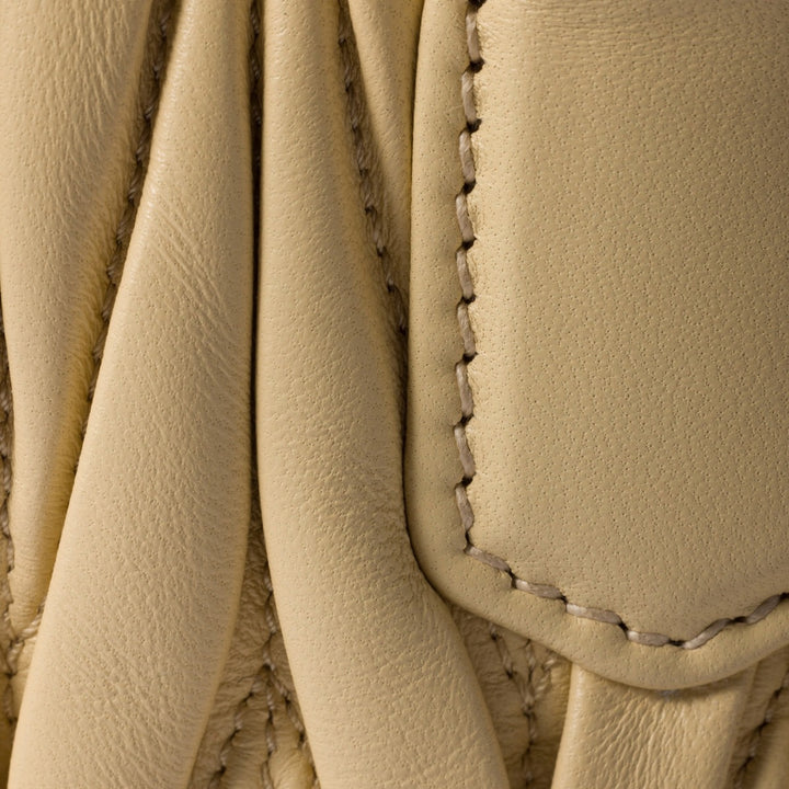 Soy Green - Arcadie Matelassé Nappa Leather Bag - GLAM MODA