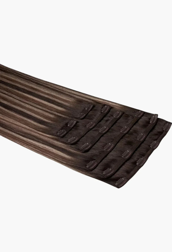 Beauty Works x Huda BARELY THERE Clip-In Extensions 20" in Spiced Oud shade