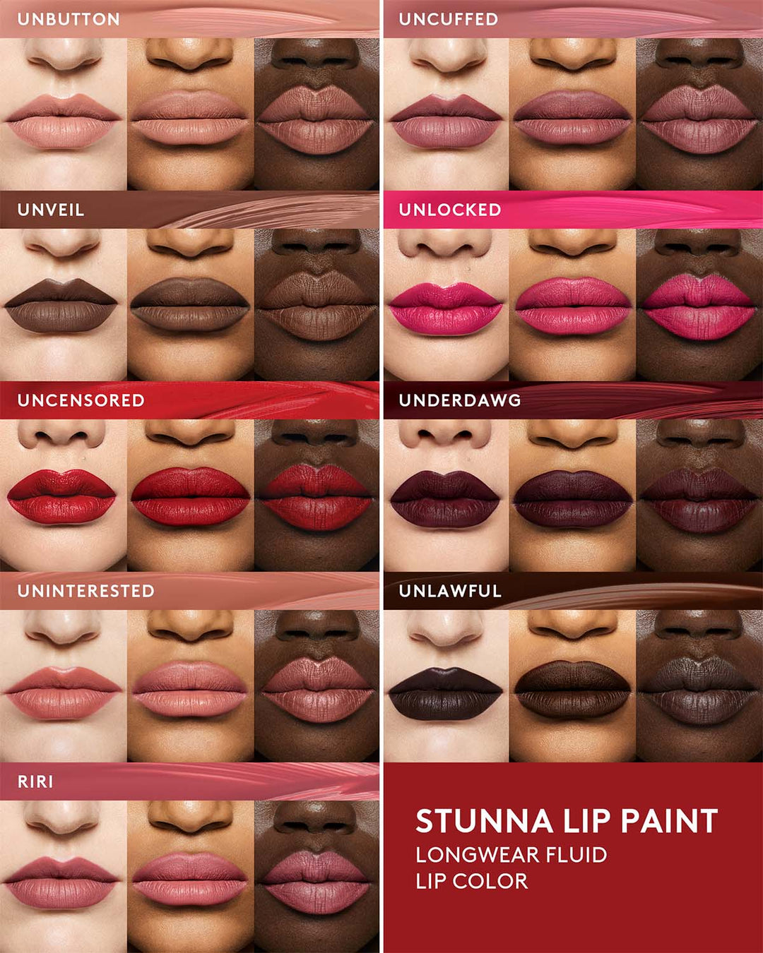 Stunna Lip Paint Longwear Fluid Lip Color - GLAM MODA