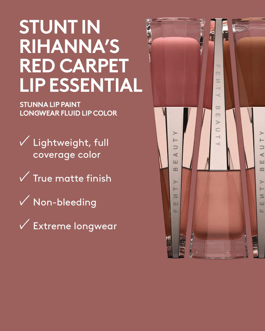 Stunna Lip Paint Longwear Fluid Lip Color - GLAM MODA