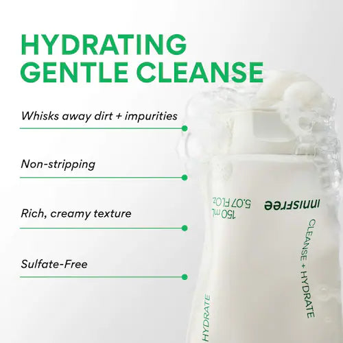 Sulfate-Free Green Tea Amino Acid Cleansing Foam - GLAM MODA