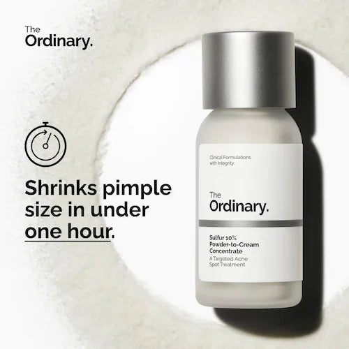 Sulfur 10% Powder-to-Cream Concentrate Acne Spot Treatment - GLAM MODA