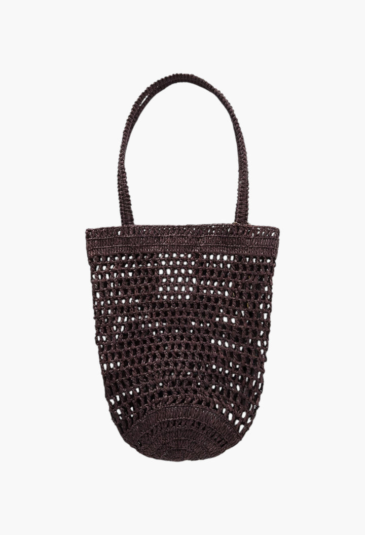 Summer Banana Embellished Embroidered Raffia Tote - GLAM MODA