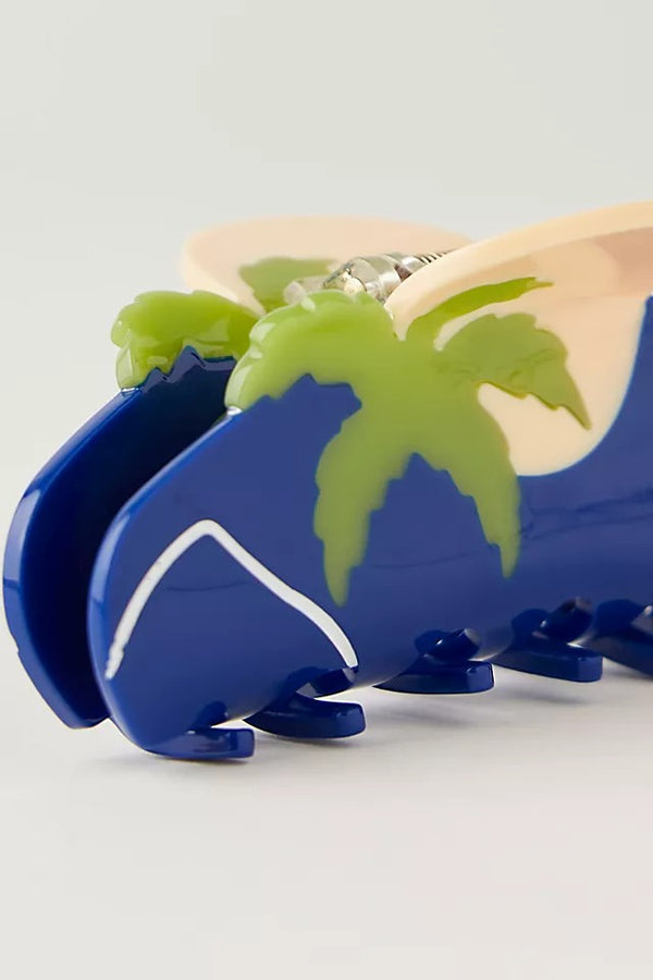 Summer Night Blue - Day And Night Printed Claw Clip