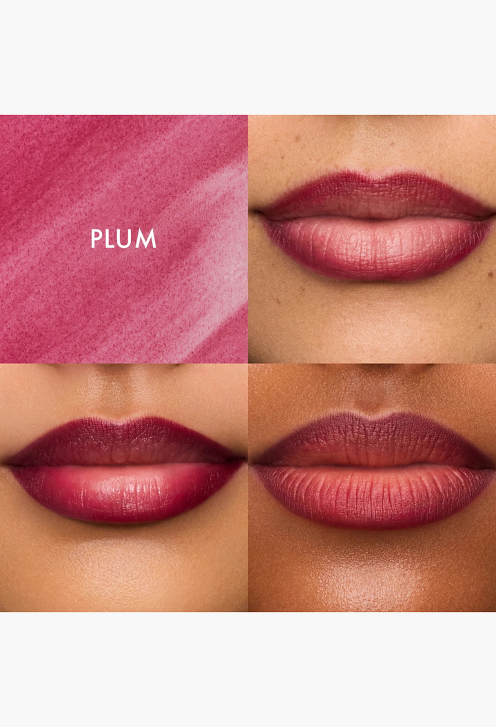 GLAM MODA Flushed Lip Stain in Plum shade showing a soft, buildable, and natural-looking long-wear lip tint.