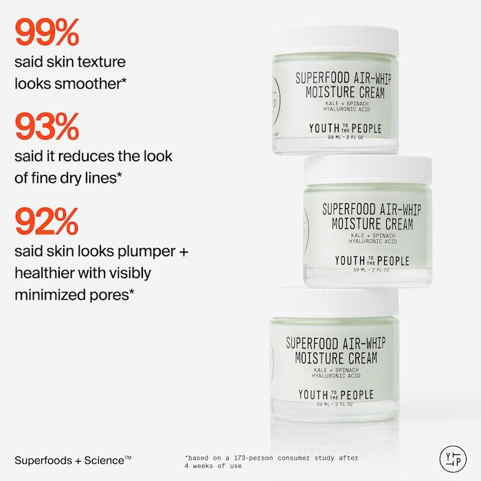 Superfood Air-Whip Lightweight Face Moisturizer with Hyaluronic Acid - GLAM MODA