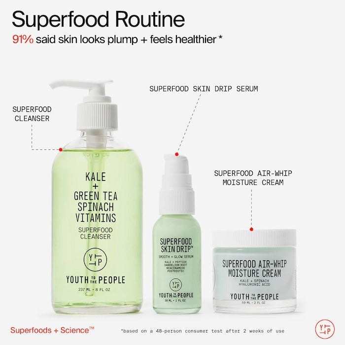 Superfood Skin Drip Smooth + Glow Barrier Serum with Peptides + Niacinamide - GLAM MODA