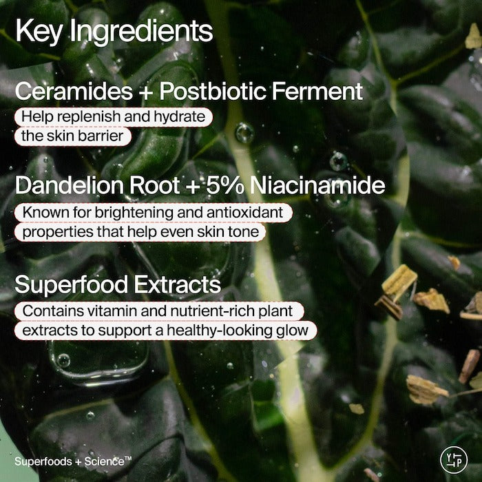 Superfood Skin Drip Smooth + Glow Barrier Serum with Peptides + Niacinamide - GLAM MODA