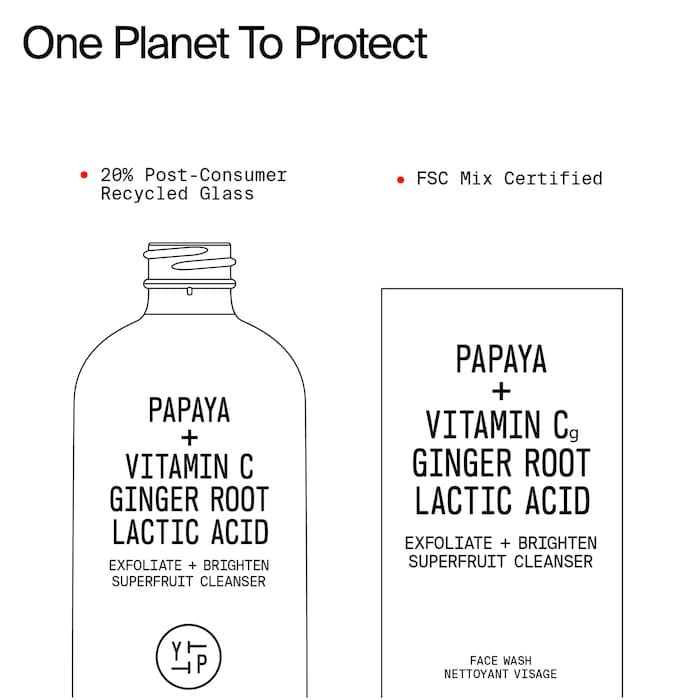 Superfruit Gentle Exfoliating Cleanser with Vitamin C + Papaya - GLAM MODA