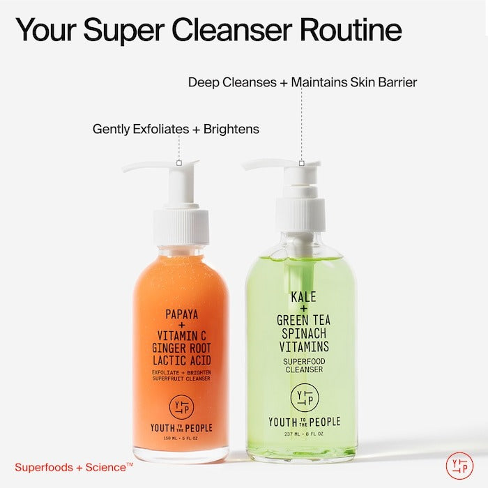 Superfruit Gentle Exfoliating Cleanser with Vitamin C + Papaya - GLAM MODA