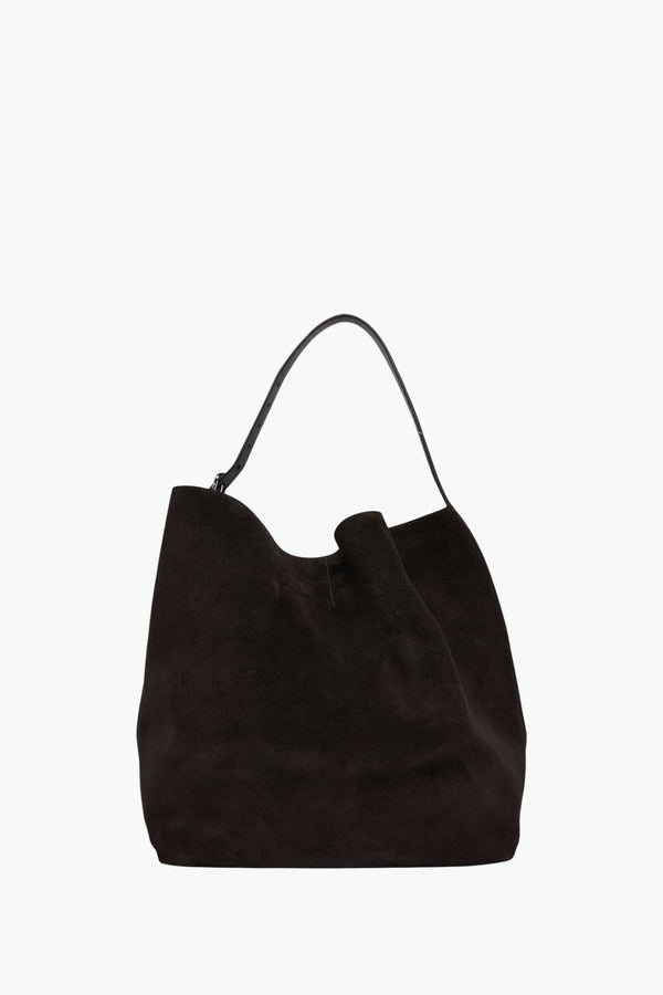 TOTÊME Espresso Leather Shoulder Bag