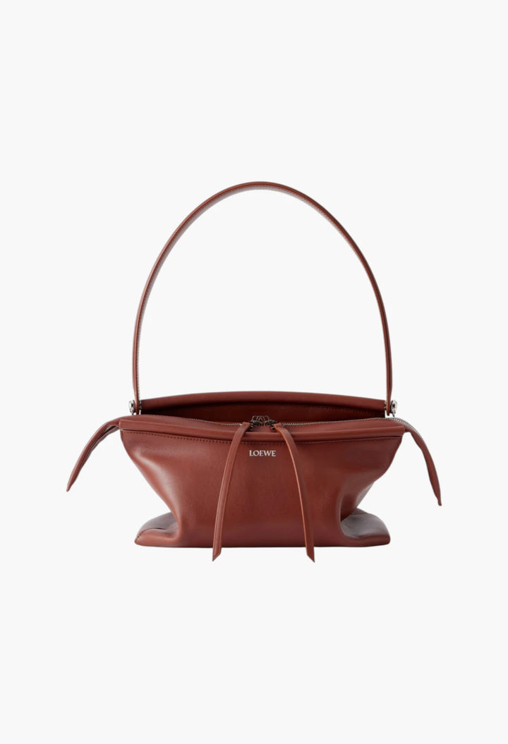 Whisker leather shoulder bag
