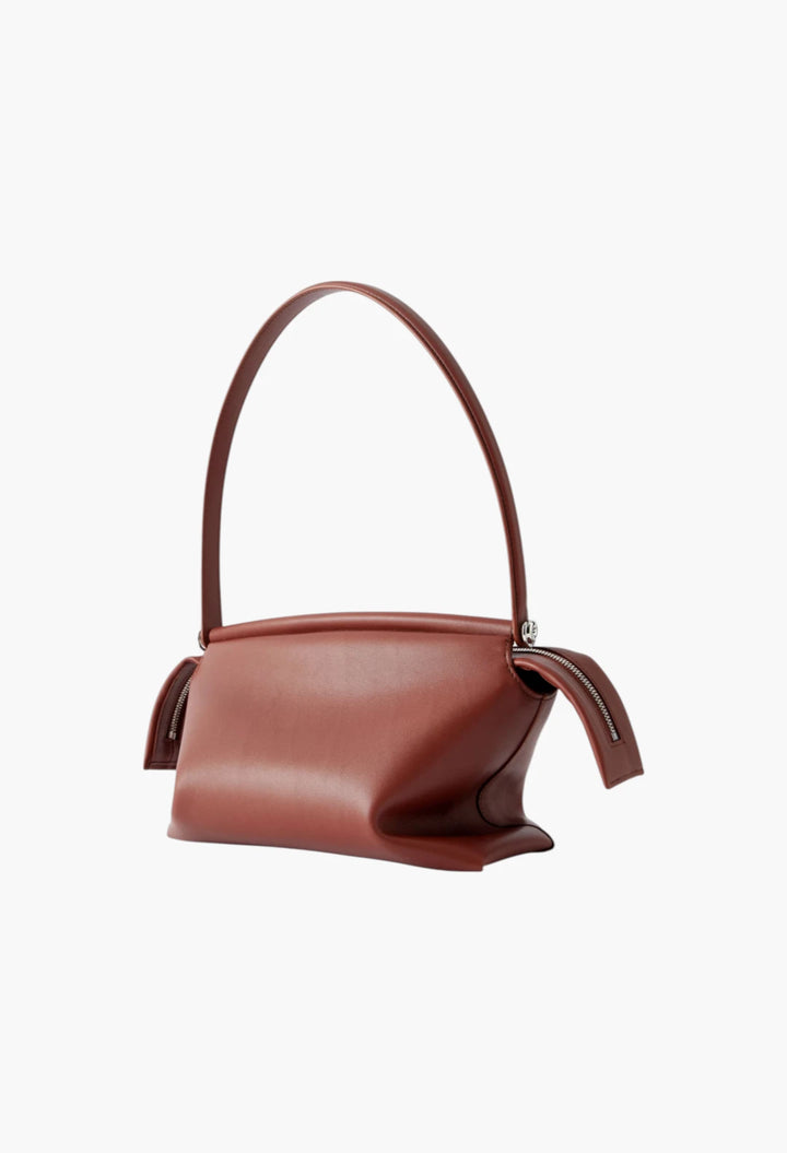 Whisker leather shoulder bag