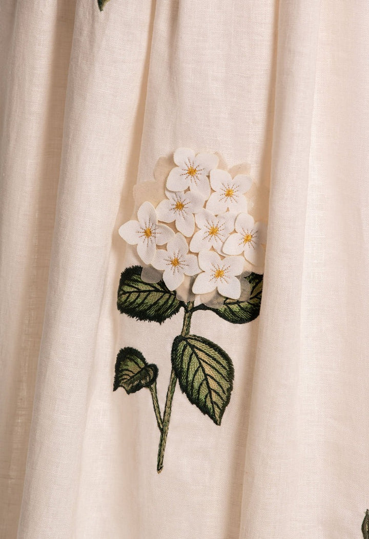 Tangelo Wild Maxi Skirt - Embroidered Appliqués - GLAM MODA