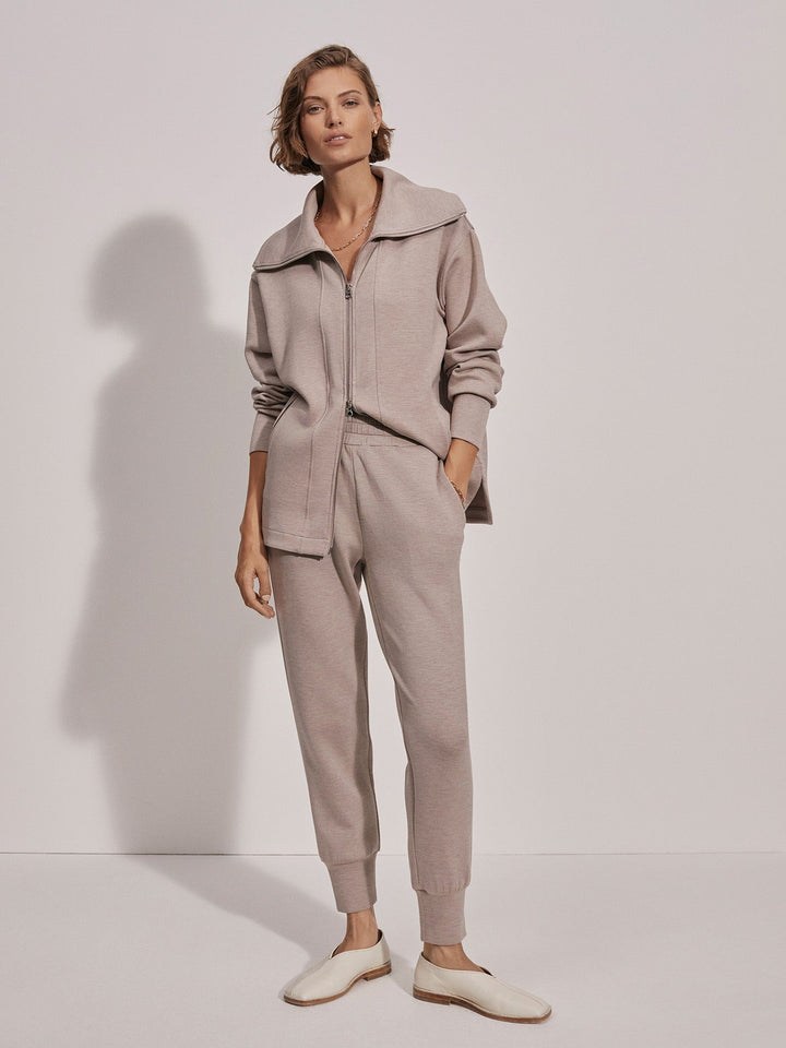 Taupe Marl - The Slim Cuff Pant 30" - GLAM MODA