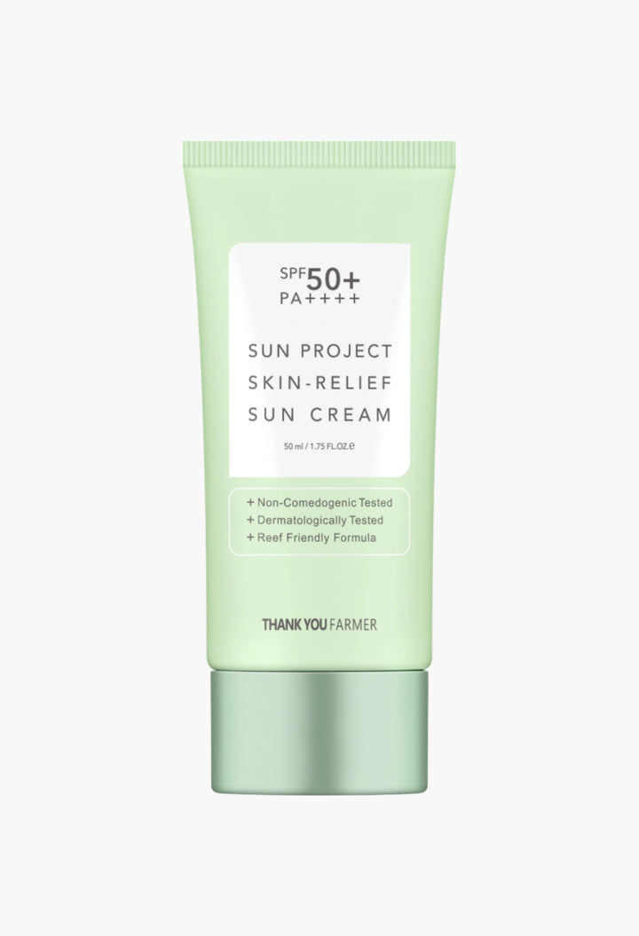 Thank You Farmer Sun Project Skin Relief Sun Cream SPF50+ PA++++ 50ml - GLAM MODA