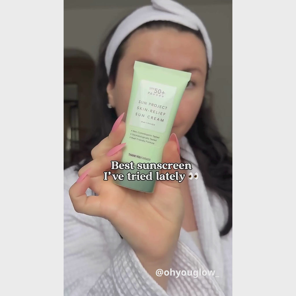 Thank You Farmer Sun Project Skin Relief Sun Cream SPF50+ PA++++ 50ml - GLAM MODA