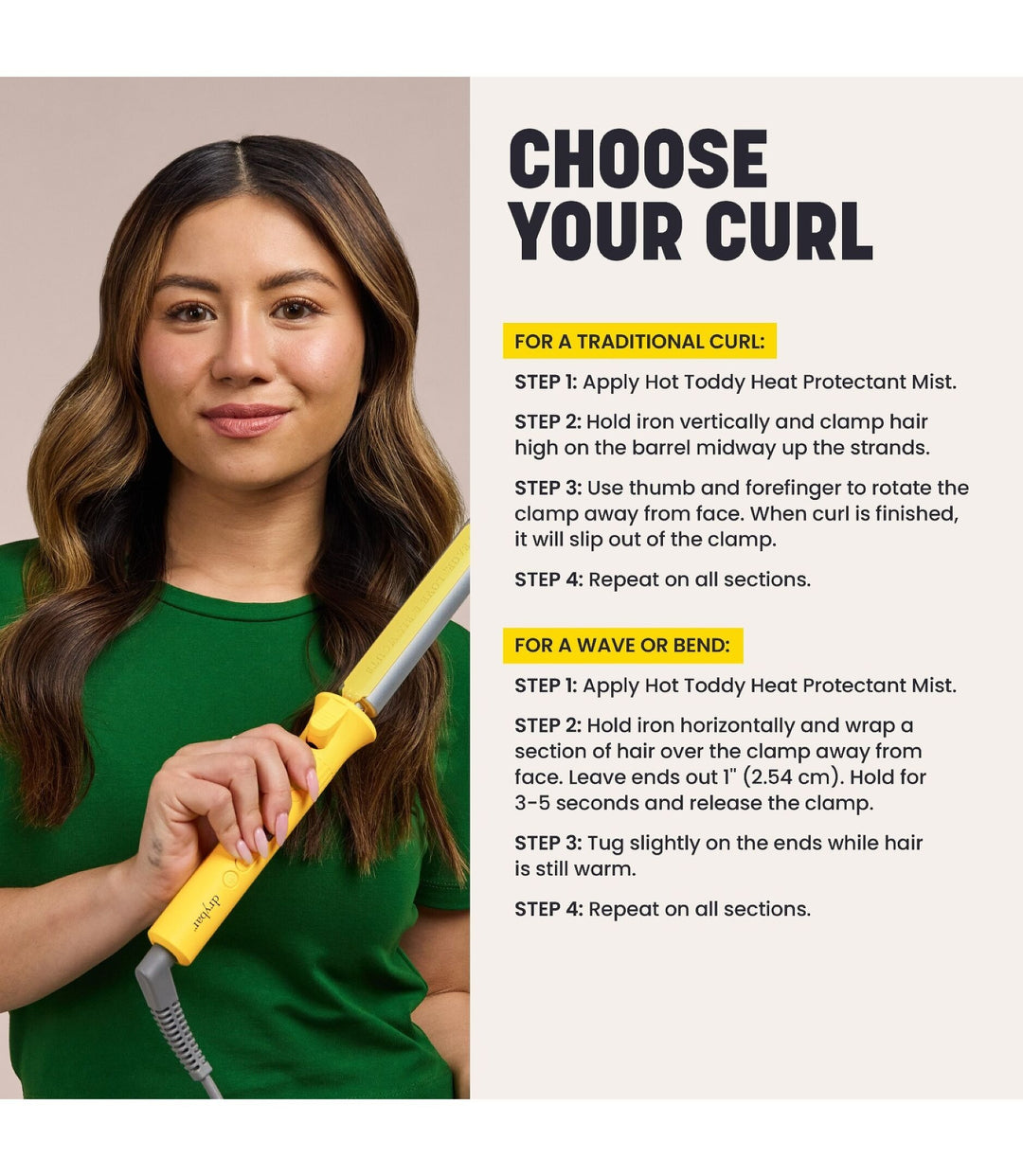 The 3-Day Bender Digital Curling Iron, 1 Inch - GLAM MODA