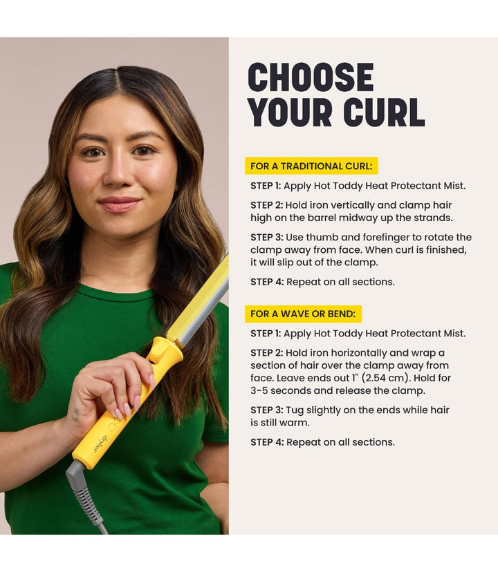 The 3-Day Bender Digital Curling Iron, 1 Inch - GLAM MODA