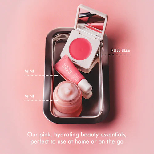 The Dewy Pink Set with mini Lip Butter Balm in Pink Sugar - GLAM MODA