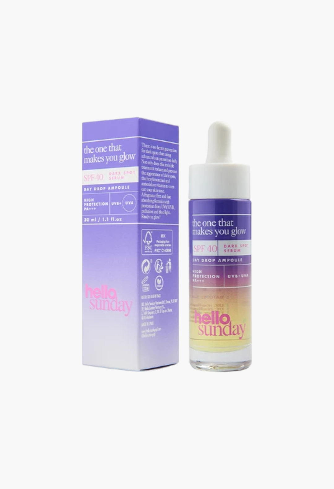 The One That Makes You Glow Dark Spot Serum - Spf 40 - GLAM MODA