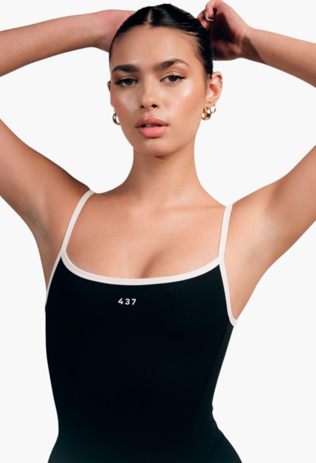 The Onesie / Black-Crème - GLAM MODA