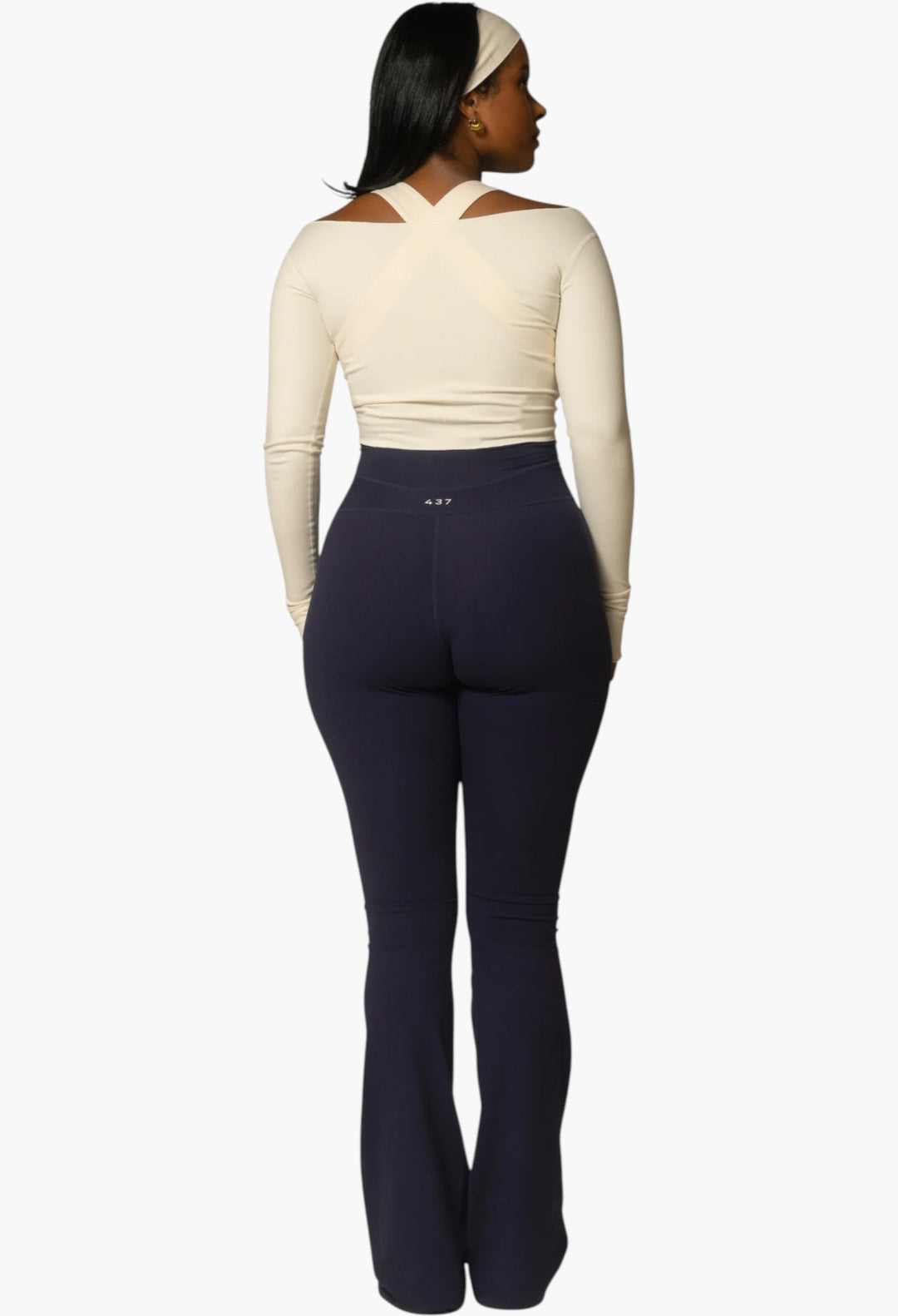 The Sculpt Onesie / Navy-Crème - GLAM MODA