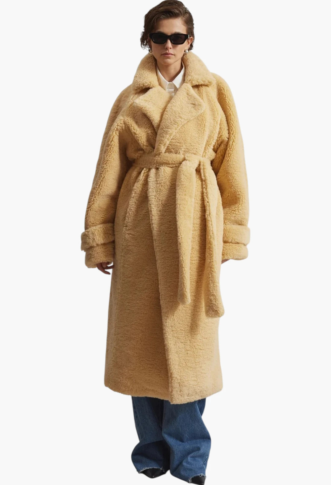 Gresham Faux Shearling Robe Coat
