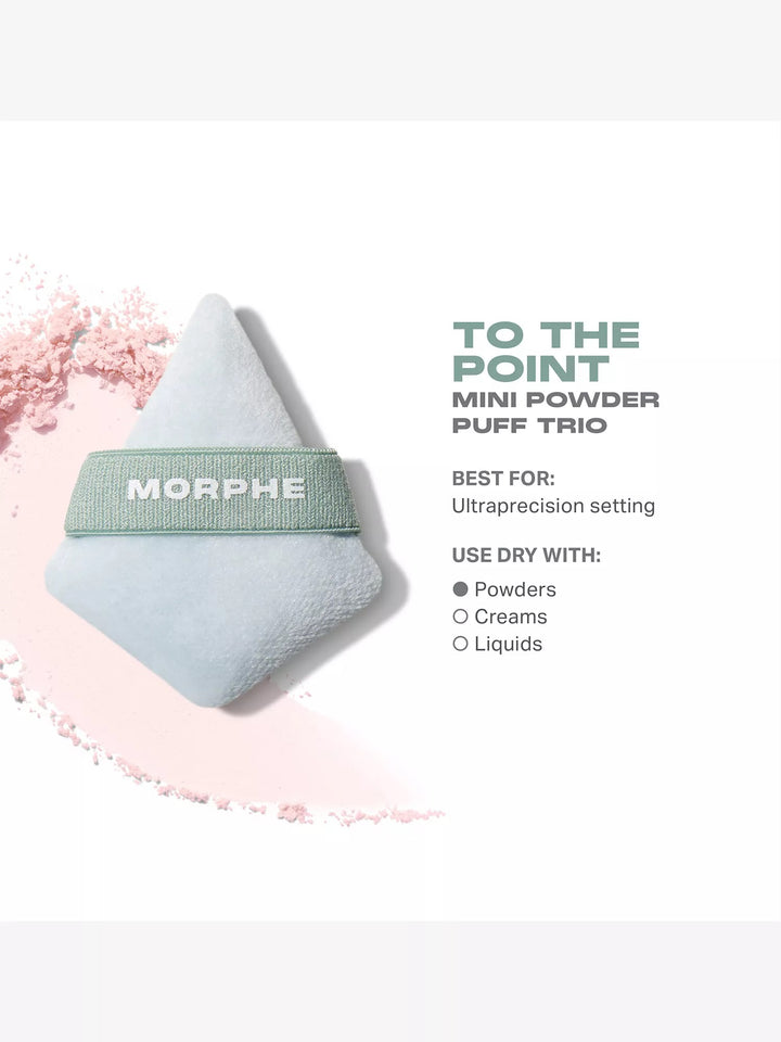 To The Point Mini Powder Puff Trio - GLAM MODA